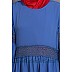 Classic abaya with Lace work - Electric Blue Classic abaya with Lace work - Electric Blue